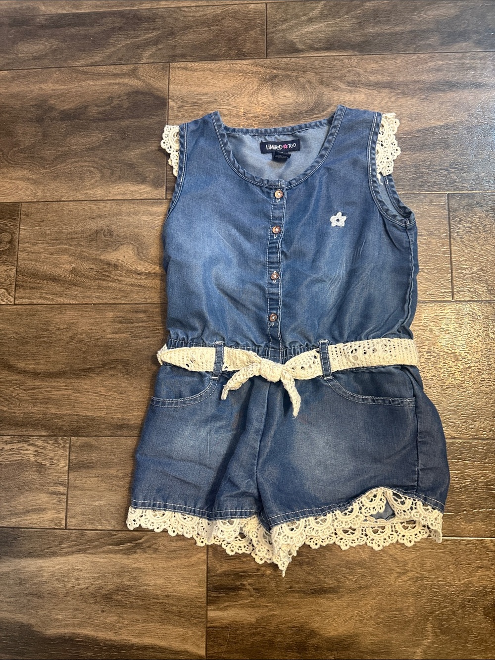 Limited Too Denim Button-Front Top - Blue